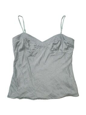 Y2k silk baby blue camisole blouse size large